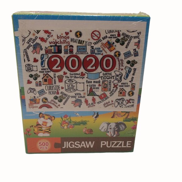Year 2020 Jigsaw Puzzle 500 Pieces New Sealed - Picture 1 of 5